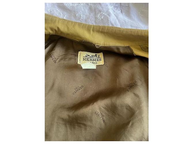 Hermès Impermeabile leggero Beige - vista 4