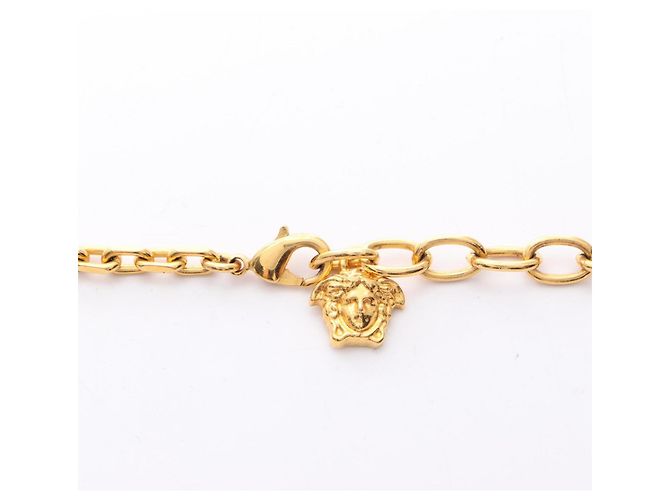 Versace Greca Gold Plated Necklace - view 3
