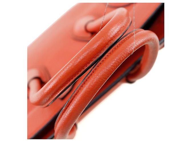 Luggage Céline Borsa da viaggio Celine in pelle granulosa micro Rosso - vista 5