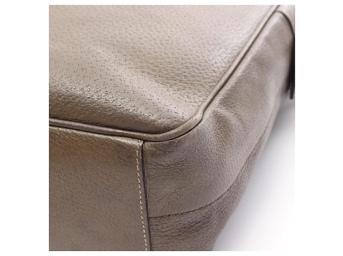 Borsa a Spalla Prada TESSUTO + VERNI Marrone - vista 11