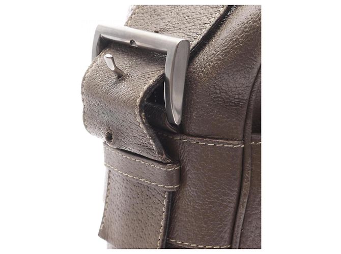 Borsa a Spalla Prada TESSUTO + VERNI Marrone - vista 12