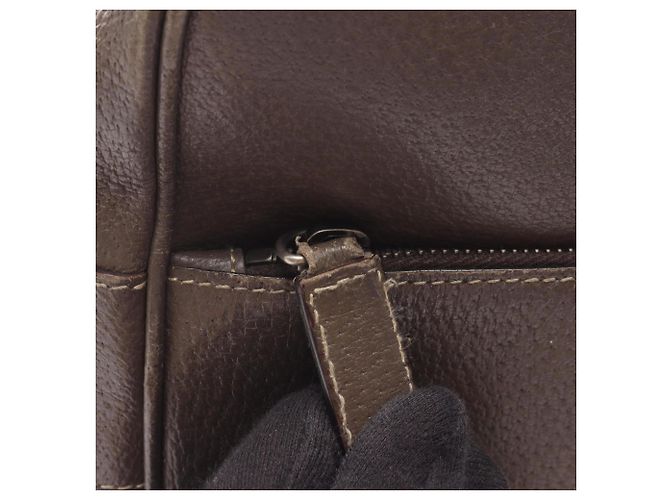 Borsa a Spalla Prada TESSUTO + VERNI Marrone - vista 13