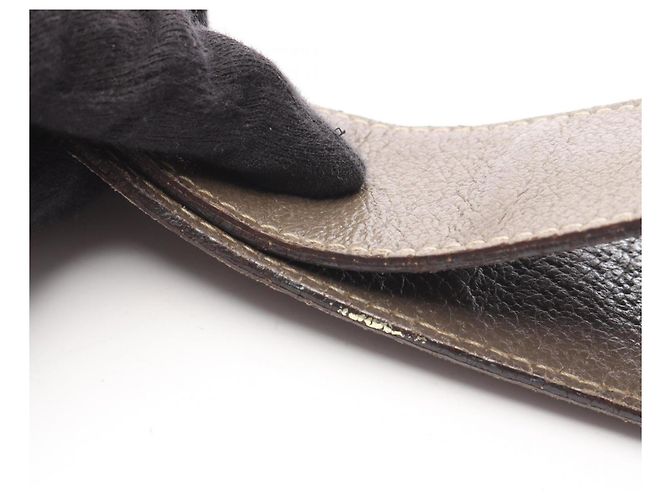Borsa a Spalla Prada TESSUTO + VERNI Marrone - vista 14