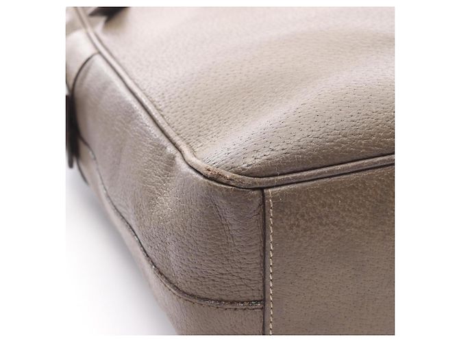 Borsa a Spalla Prada TESSUTO + VERNI Marrone - vista 9