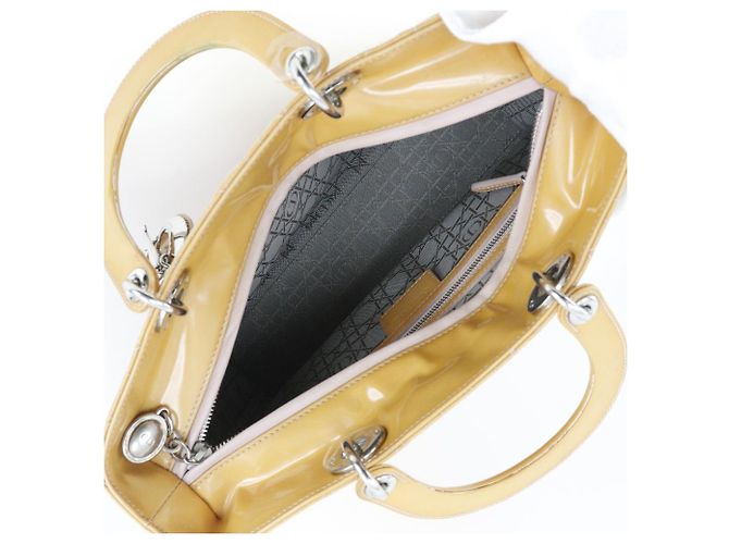 Christian Dior Bolso Lady Dior de charol mediano Negro - vista 3