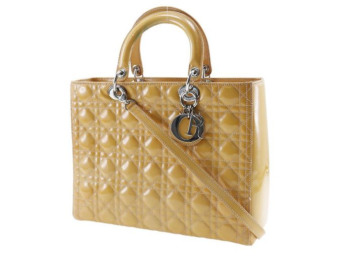Christian Dior Bolso Lady Dior de charol mediano Negro - vista 5