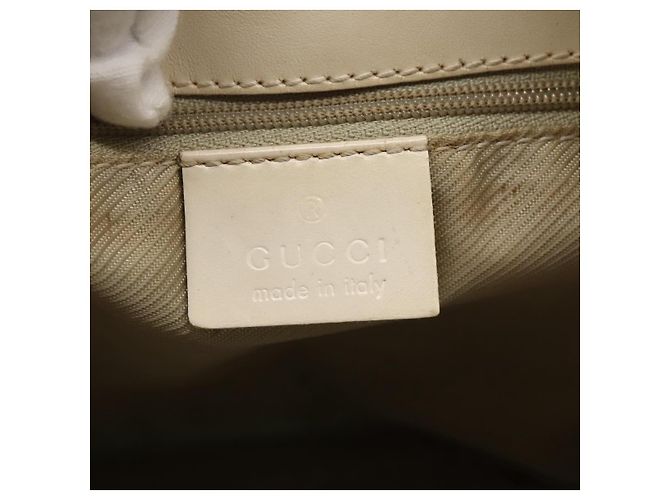 GUCCI GG Canvas Tote Bag Hellblau Gold 002 1099 Auth 130091 - Ansicht 14
