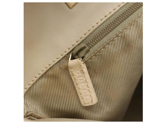 GUCCI GG Canvas Tote Bag Hellblau Gold 002 1099 Auth 130091 - Ansicht 15