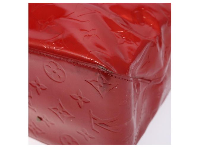 LOUIS VUITTON Monogram Vernis Reade MM Borsa a Mano Rossa M91086 LV Auth 141401 Rosso - vista 15