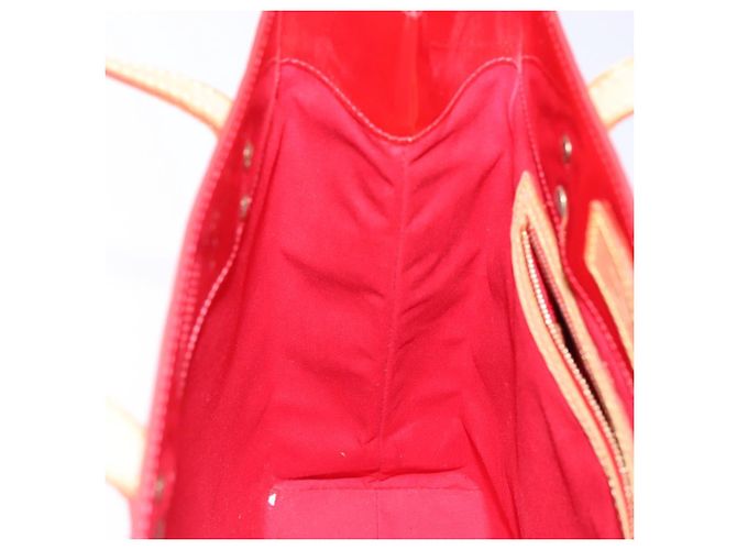 LOUIS VUITTON Monogram Vernis Reade MM Borsa a Mano Rossa M91086 LV Auth 141401 Rosso - vista 20