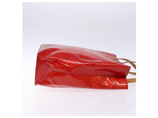 LOUIS VUITTON Monogram Vernis Reade MM Borsa a Mano Rossa M91086 LV Auth 141401 Rosso - vista 3