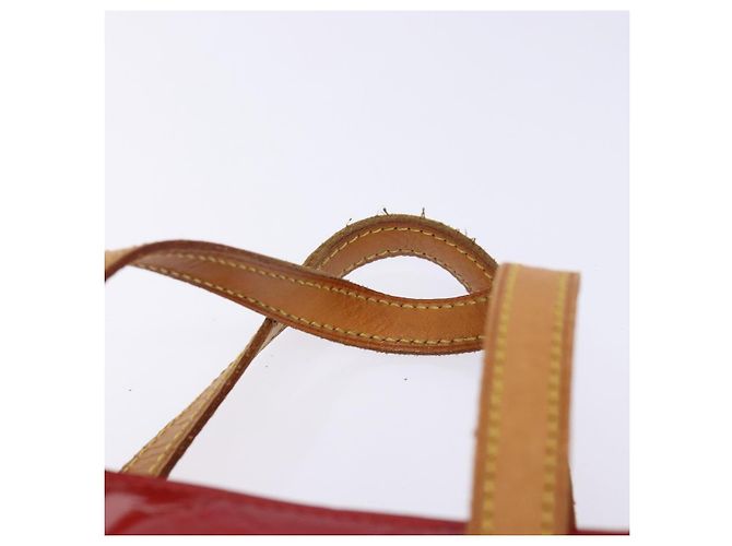 LOUIS VUITTON Monogram Vernis Reade MM Borsa a Mano Rossa M91086 LV Auth 141401 Rosso - vista 8