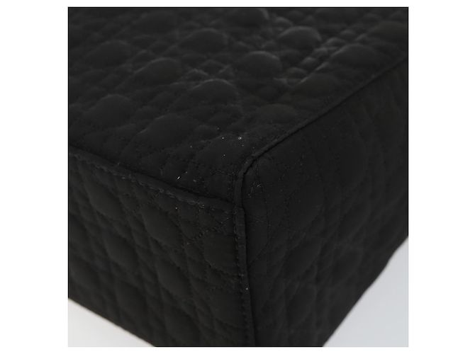 Borsa Canage in nylon nera e oro Christian Dior Auth bs29101 Nero D'oro - vista 10