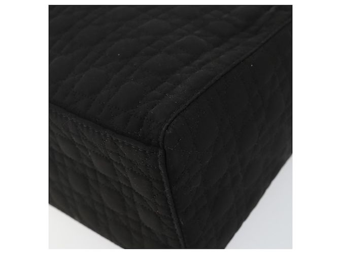Borsa Canage in nylon nera e oro Christian Dior Auth bs29101 Nero D'oro - vista 12