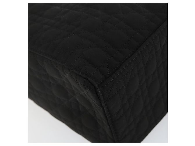 Borsa Canage in nylon nera e oro Christian Dior Auth bs29101 Nero D'oro - vista 13