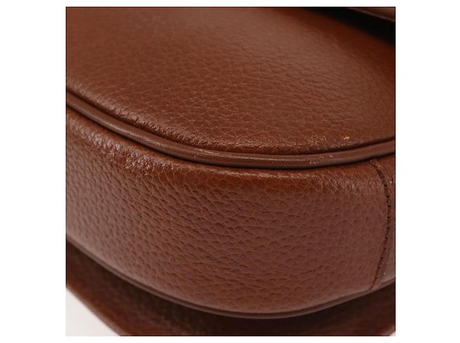 Autre Marque Borsa a Spalla Burberrys in Pelle Marrone Oro Auth ep10854 D'oro - vista 12