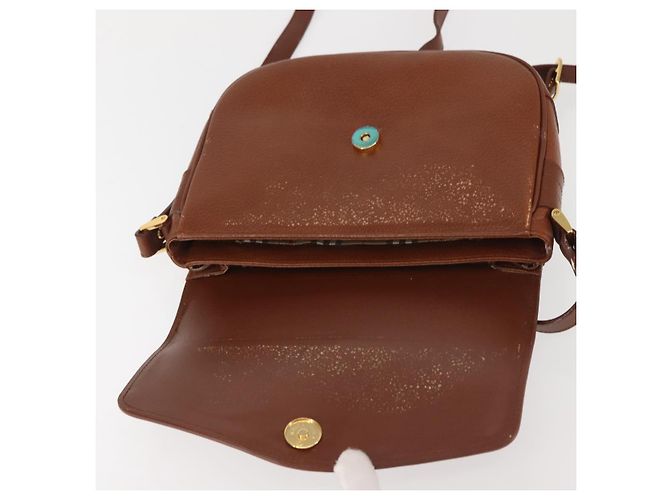 Autre Marque Borsa a Spalla Burberrys in Pelle Marrone Oro Auth ep10854 D'oro - vista 16