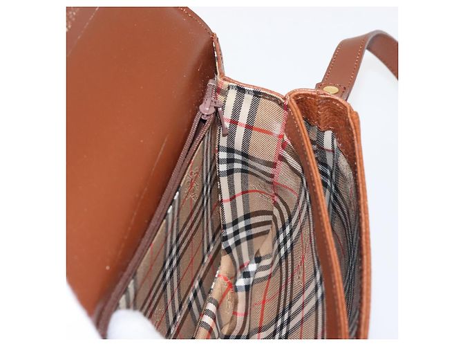Autre Marque Borsa a Spalla Burberrys in Pelle Marrone Oro Auth ep10854 D'oro - vista 18