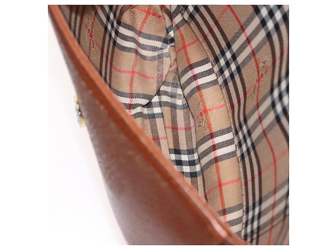 Autre Marque Borsa a Spalla Burberrys in Pelle Marrone Oro Auth ep10854 D'oro - vista 20