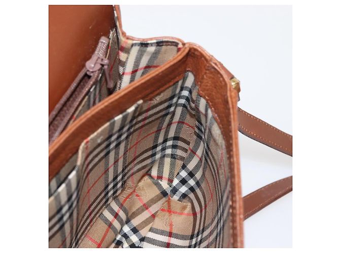 Autre Marque Borsa a Spalla Burberrys in Pelle Marrone Oro Auth ep10854 D'oro - vista 22