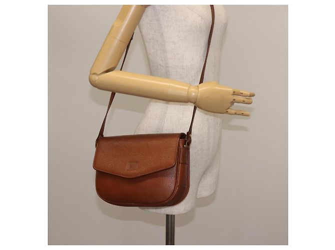 Autre Marque Borsa a Spalla Burberrys in Pelle Marrone Oro Auth ep10854 D'oro - vista 24