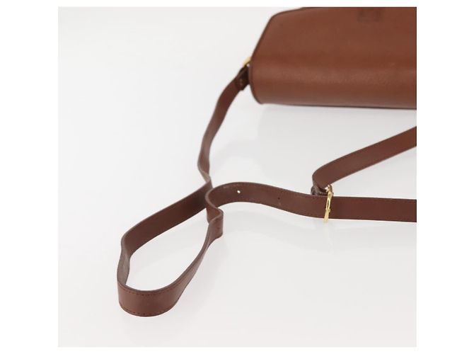 Autre Marque Borsa a Spalla Burberrys in Pelle Marrone Oro Auth ep10854 D'oro - vista 8