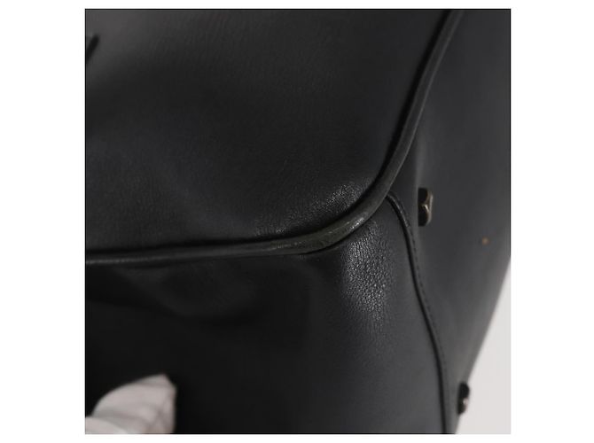 Borsa a Spalla Vala in Pelle Nera e Argento di Salvatore Ferragamo Auth BA6023 Nero - vista 11