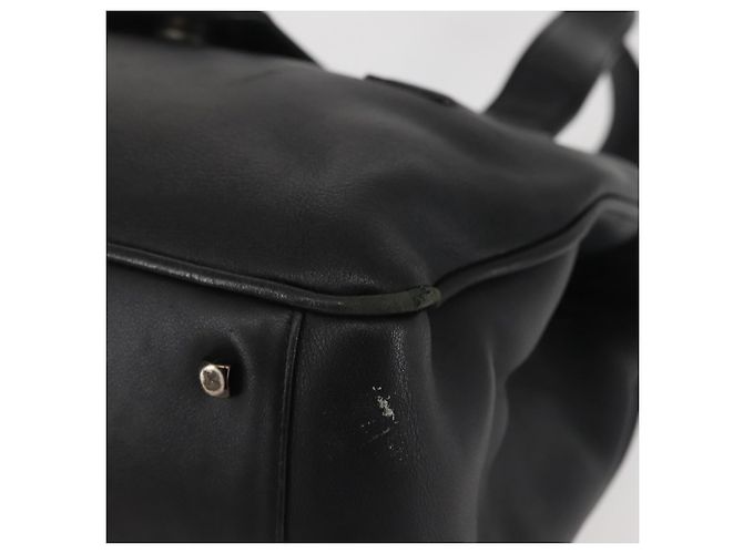 Borsa a Spalla Vala in Pelle Nera e Argento di Salvatore Ferragamo Auth BA6023 Nero - vista 12