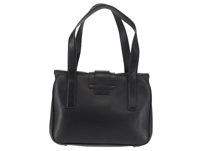 Borsa a Spalla Vala in Pelle Nera e Argento di Salvatore Ferragamo Auth BA6023 Nero - vista 3