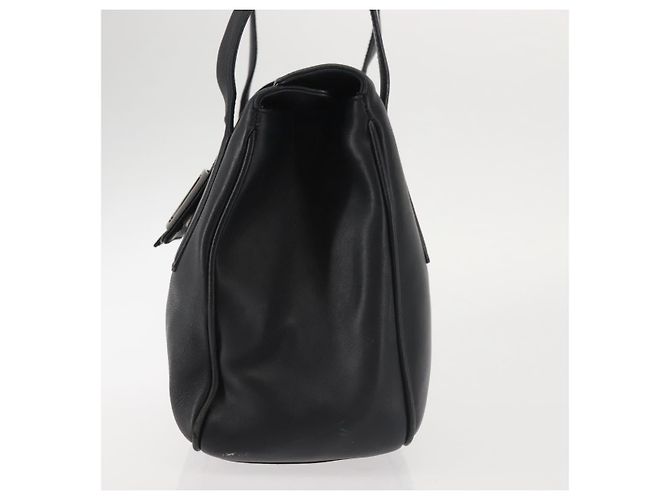 Borsa a Spalla Vala in Pelle Nera e Argento di Salvatore Ferragamo Auth BA6023 Nero - vista 4