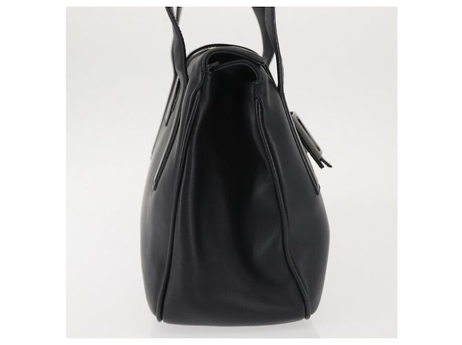 Borsa a Spalla Vala in Pelle Nera e Argento di Salvatore Ferragamo Auth BA6023 Nero - vista 5