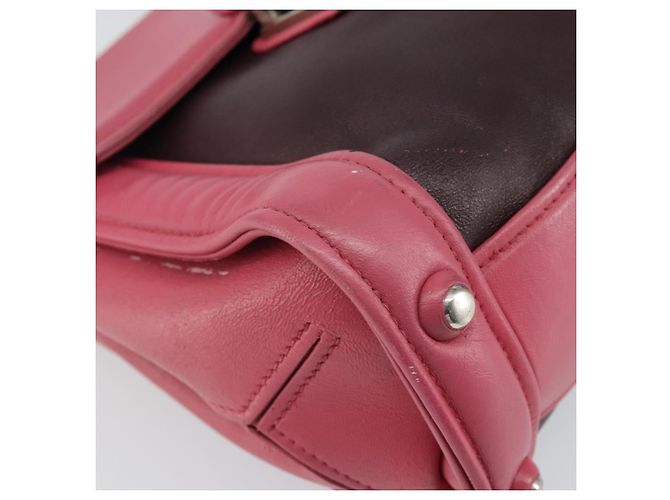 Borsa a mano Miu Miu in pelle 2 in 1 rosa marrone argento autentica bs29468 - vista 14