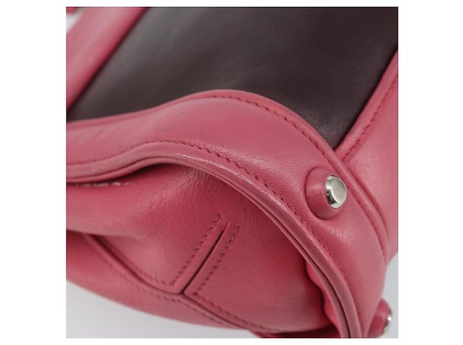 Borsa a mano Miu Miu in pelle 2 in 1 rosa marrone argento autentica bs29468 - vista 16