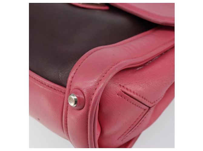 Borsa a mano Miu Miu in pelle 2 in 1 rosa marrone argento autentica bs29468 - vista 9