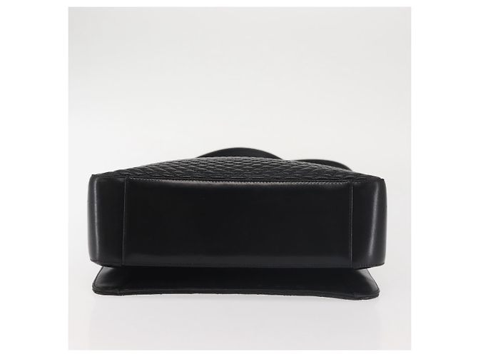 BALLY Bolsa de Ombro de Couro Preta Dourada Auth BA6042 Preto Dourado - vista 9