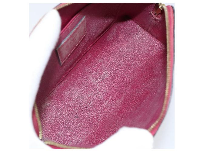 LOUIS VUITTON Pochette Cosmetica Vernis PM Rouge Grunadine M91746 LV Auth 142757 - vista 10