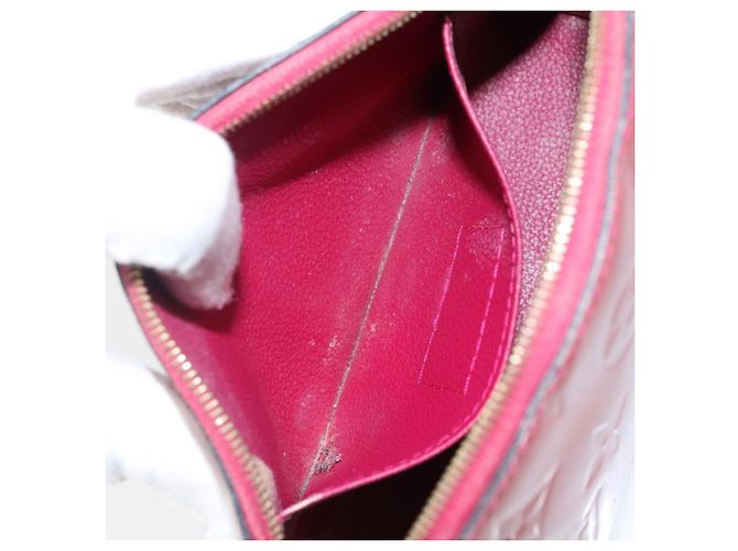 LOUIS VUITTON Pochette Cosmetica Vernis PM Rouge Grunadine M91746 LV Auth 142757 - vista 11