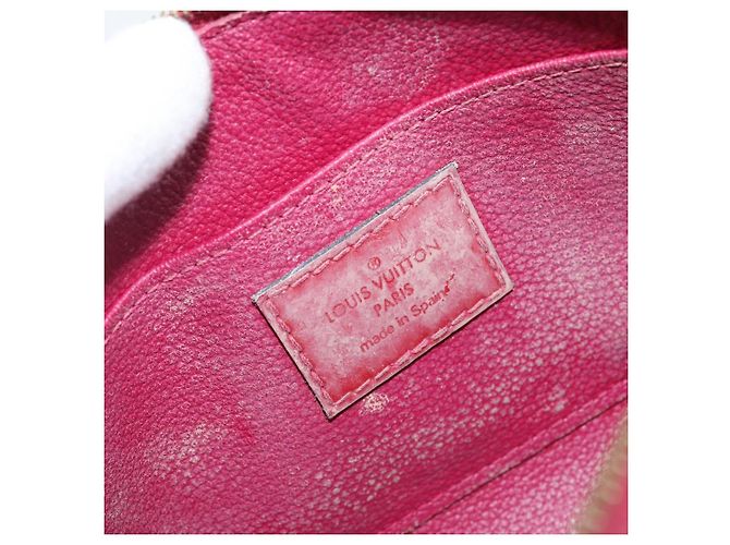 LOUIS VUITTON Pochette Cosmetica Vernis PM Rouge Grunadine M91746 LV Auth 142757 - vista 18