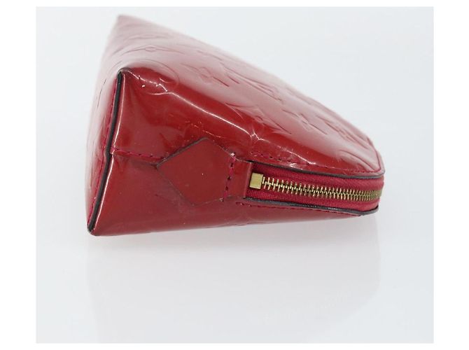 LOUIS VUITTON Pochette Cosmetica Vernis PM Rouge Grunadine M91746 LV Auth 142757 - vista 3