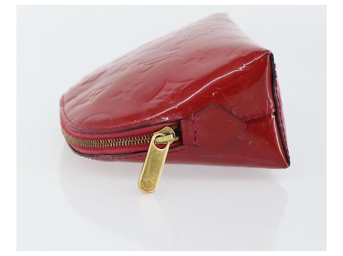 LOUIS VUITTON Pochette Cosmetica Vernis PM Rouge Grunadine M91746 LV Auth 142757 - vista 4