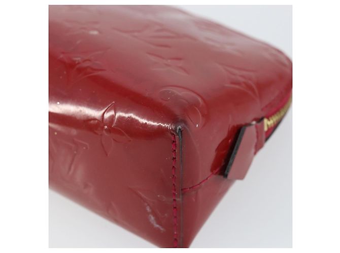 LOUIS VUITTON Pochette Cosmetica Vernis PM Rouge Grunadine M91746 LV Auth 142757 - vista 7
