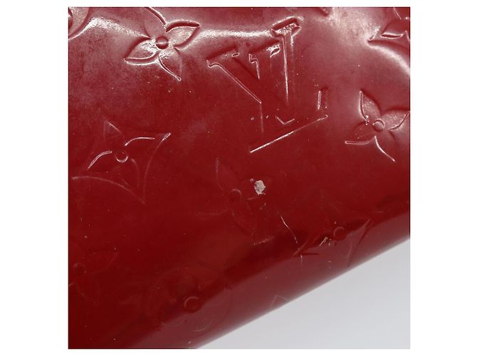 LOUIS VUITTON Pochette Cosmetica Vernis PM Rouge Grunadine M91746 LV Auth 142757 - vista 9
