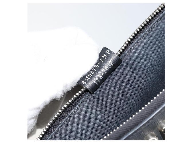 FENDI Borsa Clutch Karl Lagerfeld Pelle Nera Argento Auth BA5613 Nero - vista 19