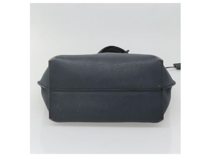 FENDI Borsa shopping All In in pelle blu navy Auth 141928 - vista 10