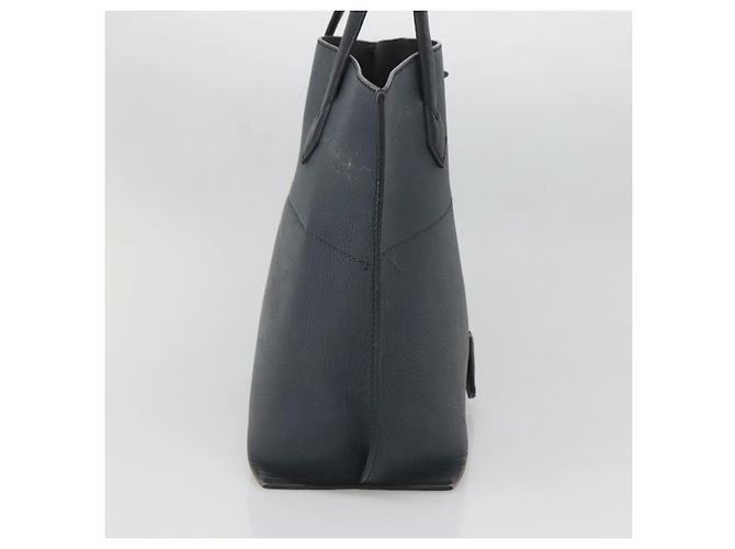 FENDI Borsa shopping All In in pelle blu navy Auth 141928 - vista 4