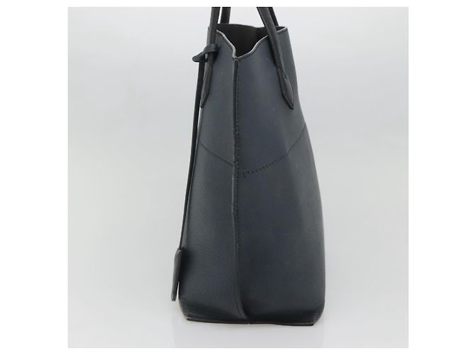 FENDI Borsa shopping All In in pelle blu navy Auth 141928 - vista 5