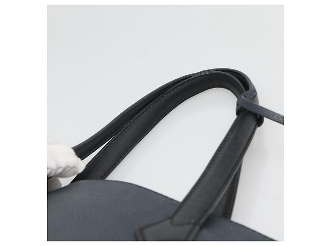 FENDI Borsa shopping All In in pelle blu navy Auth 141928 - vista 8