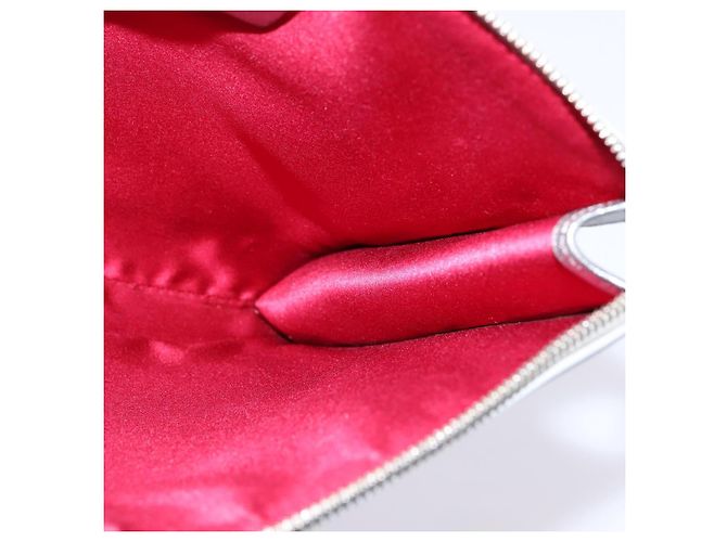 Borsa a Spalla Gancini in Pelle Salvatore Ferragamo Argento Auth bs29440 - vista 16
