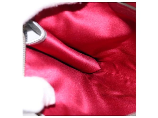 Borsa a Spalla Gancini in Pelle Salvatore Ferragamo Argento Auth bs29440 - vista 17