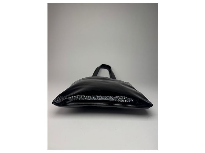 Vintage Patentleder Loewe Madrid Tasche schwarz - Ansicht 12